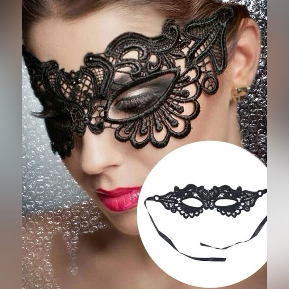Lace Masquerade Mask - Picture 2 of 3